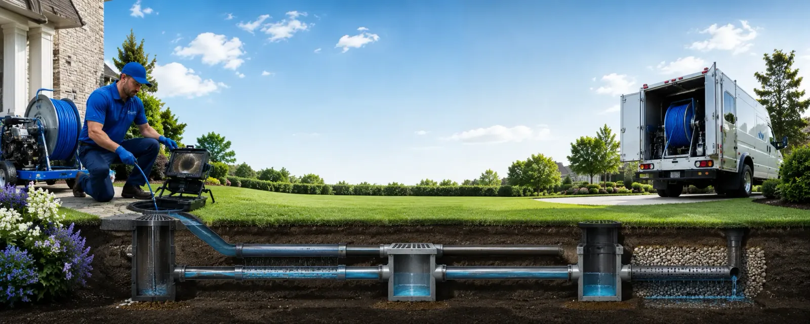 Outdoor drain cleaning information for Conway, MI