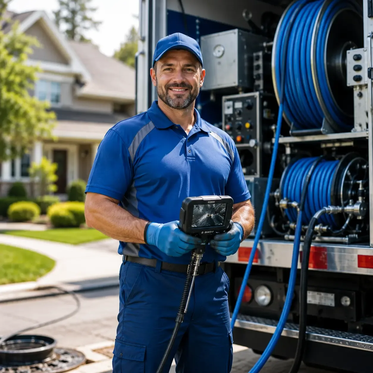 Local outdoor drain cleaning specialists in Conway, MI